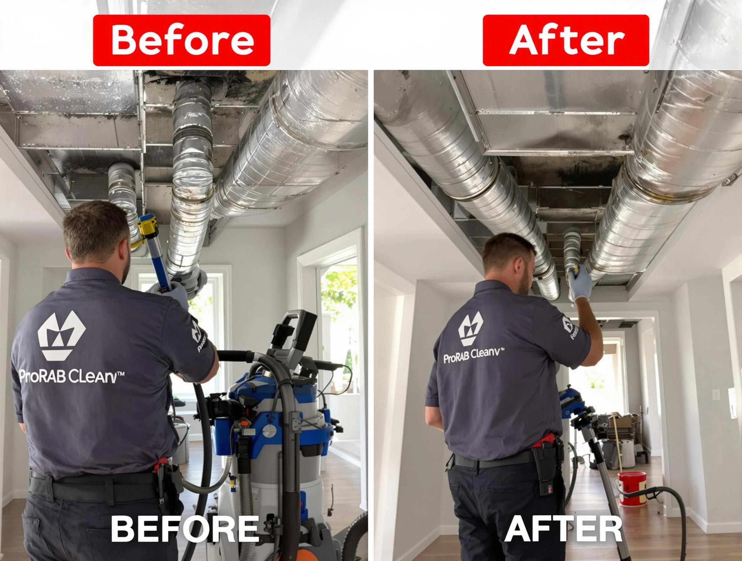Mapleton Air Duct Cleaning expert performing thorough residential duct cleaning in a Mapleton home